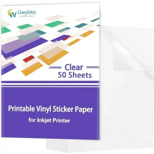Eco Transparent Sticker A4 135 Grm (50 Sheets)
